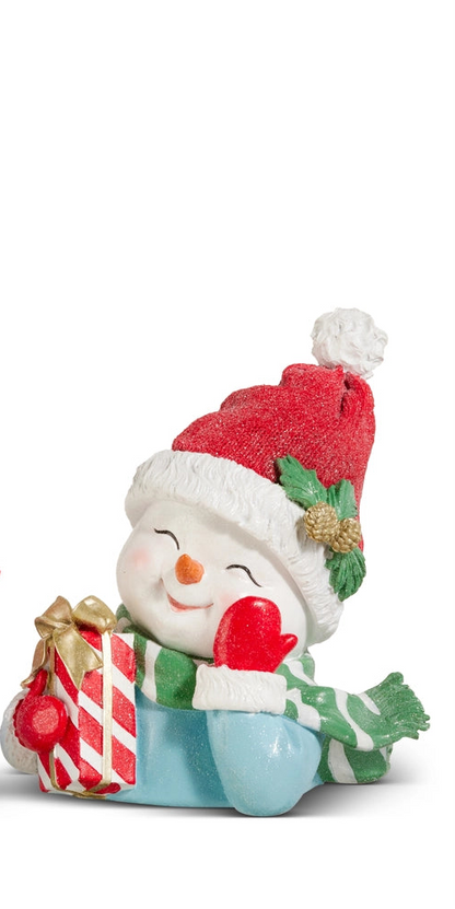 8.5" Jolly Snowman Bust