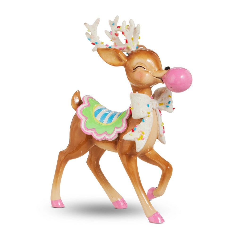 7.75" Bubblegum Blowin' Reindeer