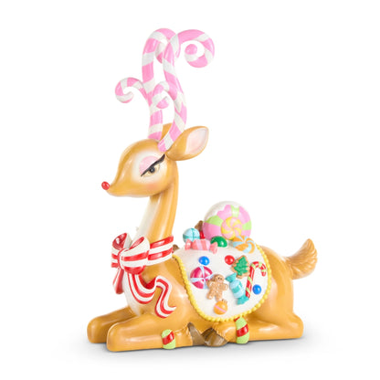 14.75" Sassy Jingle Sitting Deer