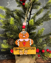Grandma's Perfect Batch Ornament  2 Mini Gingerbread  