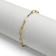 Charm Keeper Paperclip Bracelet, Stainless Steel, Elegant Gift for Mom, Mother's Day Special, Preppy Women's Accessory