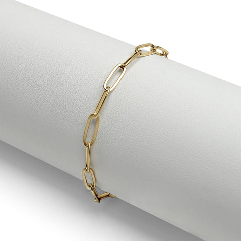 Charm Keeper Paperclip Bracelet, Stainless Steel, Elegant Gift for Mom, Mother&