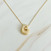 Crystal Bubble Initial Necklace, Sparkling Preppy Charm Necklace, Trendy Accessory for Women, Gift Idea Accessories G