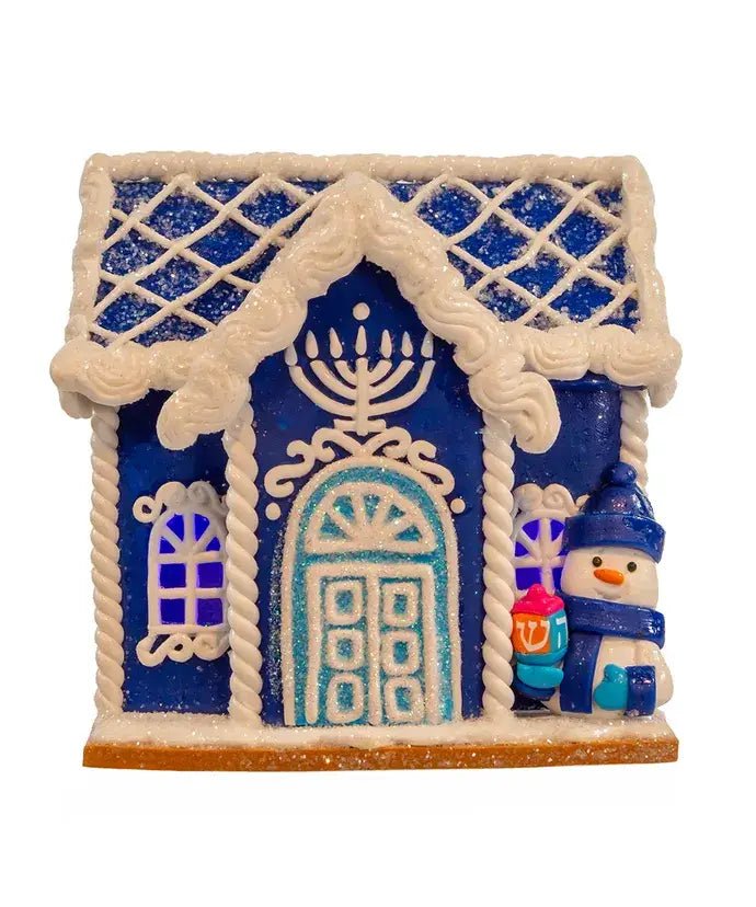4"CLAYDGH HANUKKAH LED HOUSE TABLEPIECE - Nifty Decor & More