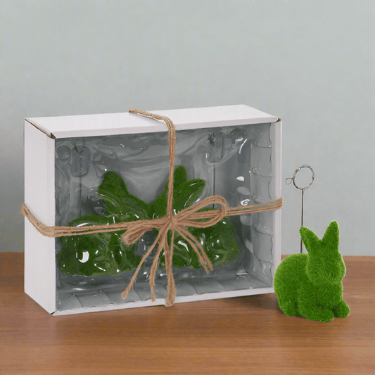 5” Moss Thinking Rabbit place card holders - Set - Nifty Decor & More