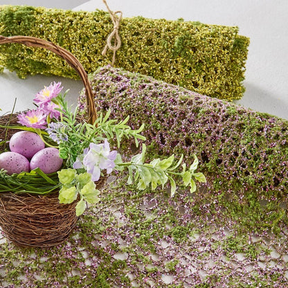 5' Pink Moss Table Runner - Nifty Decor & More