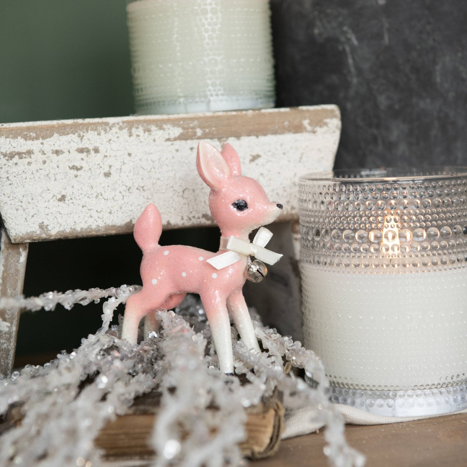 5" Pink Retro Deer - Nifty Decor & More