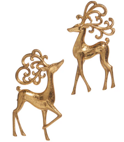 Guess and Company -5.25" Ornate Deer Ornament Christmas Ornament   