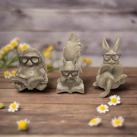 Spring Garden Critters: Charming Resin Figurines for Outdoor Decor, Home Accents, Perfect for Garden Lovers & Collectors