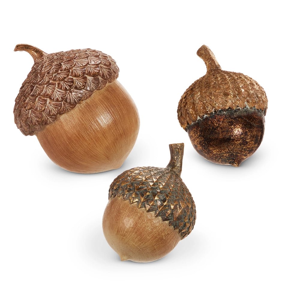 5.5" Gilded Acorns - Nifty Decor & More
