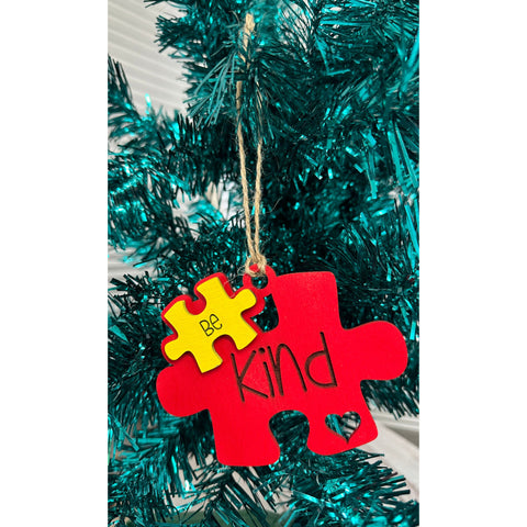 Autism Awareness Ornaments  Be Kind  