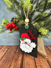 Christmas Tag Ornaments  Santa  