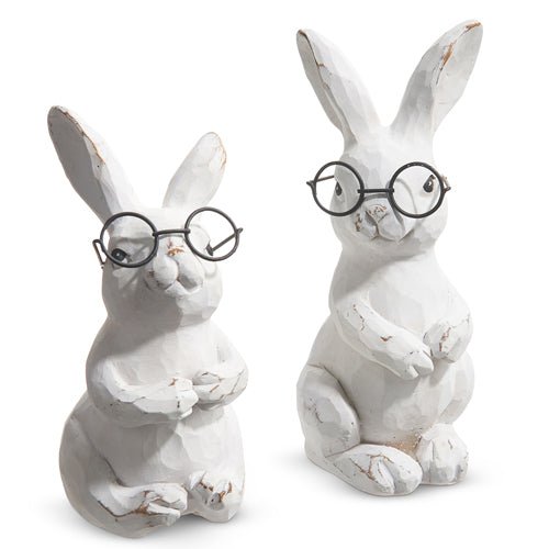 5.75" - Bunnies with Glasses - Nifty Decor & More