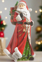 RAZ - 15.5" Red Santa christmas accent piece