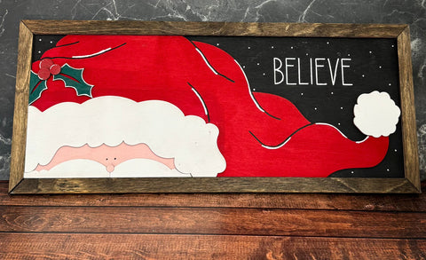 Believe Wooden Sign Christmas Wall Décor   