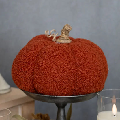 Dark Orange Boucle Pumpkin