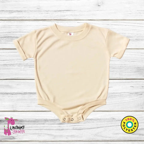 Infant Baby Bubble Romper Short Sleeve Sublimation 6-PACK Natural 6-12M