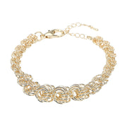 14K Gold Plated Knot Chain Bracelet