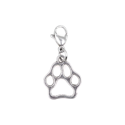 Paw Print Pet Charm Silver Paw Print