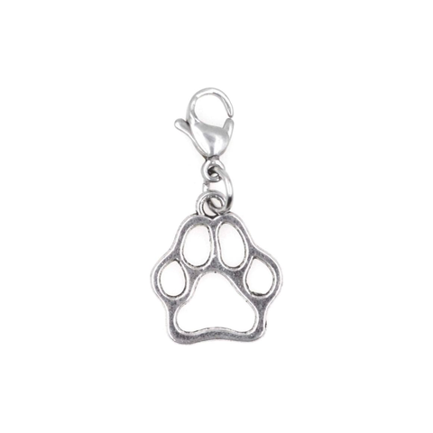 Paw Print Pet Charm Silver Paw Print