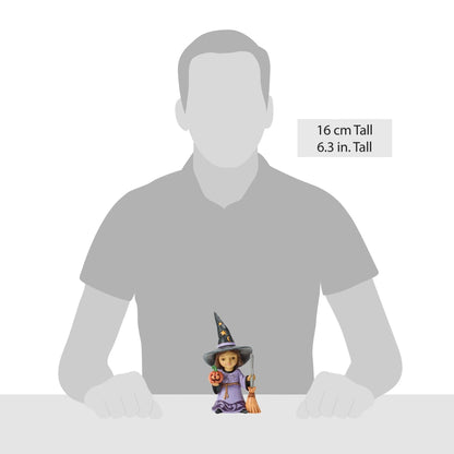 Witch with Broom Figurine