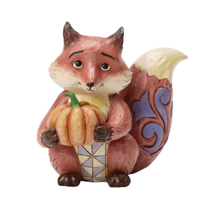 Fox with Pumpkin FIgurine