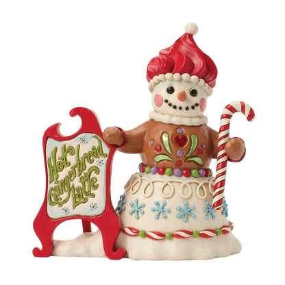 Gingerbread Snowman Sign Fig