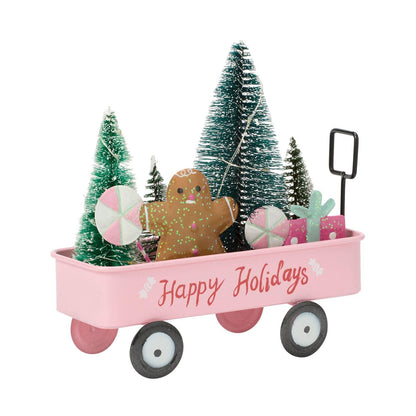 Sparkle LED Happy Holidays Cart