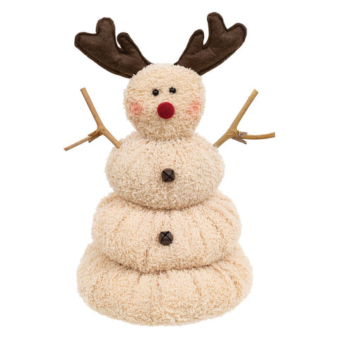 Melting Red-Nosed Reindeer Snowman