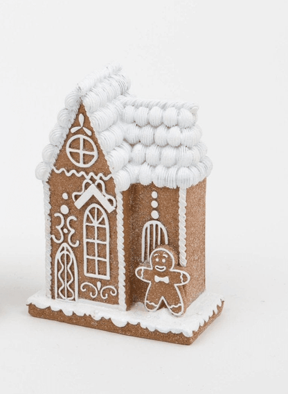 6.1" Resin Holiday Gingerbread Houses - Nifty Decor & More