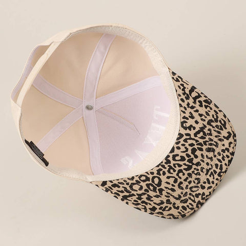 TEXAS Embroidery Leopard Two-Tone Trucker Hat