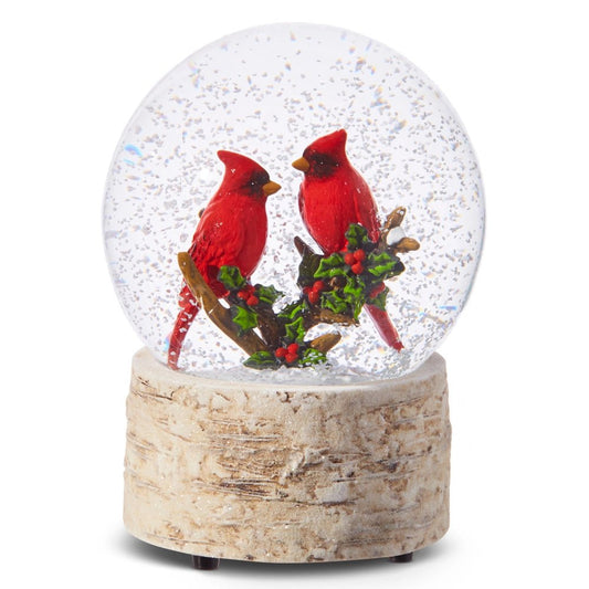 6.5" Cardinal Musical Water Globe