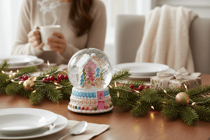 6.5" Gingerbread House Water Globe - Nifty Decor & More