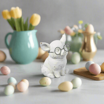 6.5" Pig with Glasses - Nifty Decor & More