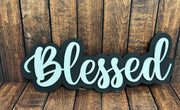 Custom Name Signs Wall Decor Blessed  