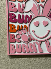 Bunny Babe Sign | Cute Easter Decor | Spring Wall Art | Adorable Home Accent | Bunny Love Decor for Kids' Rooms