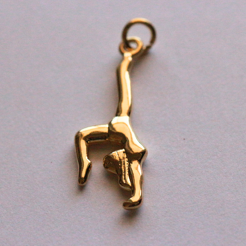 Gymnastics Charm add on, adorable acrobatic necklace or bracelet accessory, perfect for sports lovers, gift for gymnasts charm