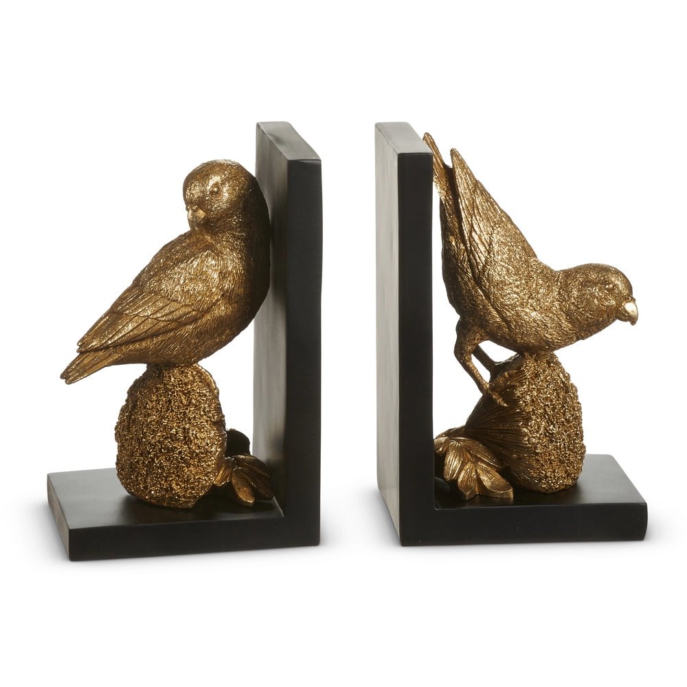 7" Gold Bird Book Ends - Nifty Decor & More