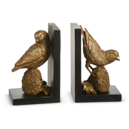 7" Gold Bird Book Ends - Nifty Decor & More