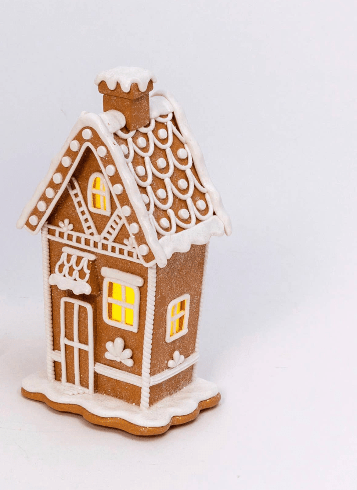 7" Lighted Holiday Gingerbread Houses - Nifty Decor & More