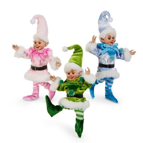7" Posable Jolly Elf - Nifty Decor & More