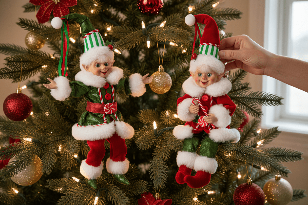 7" Posable Traditional Elf - Nifty Decor & More