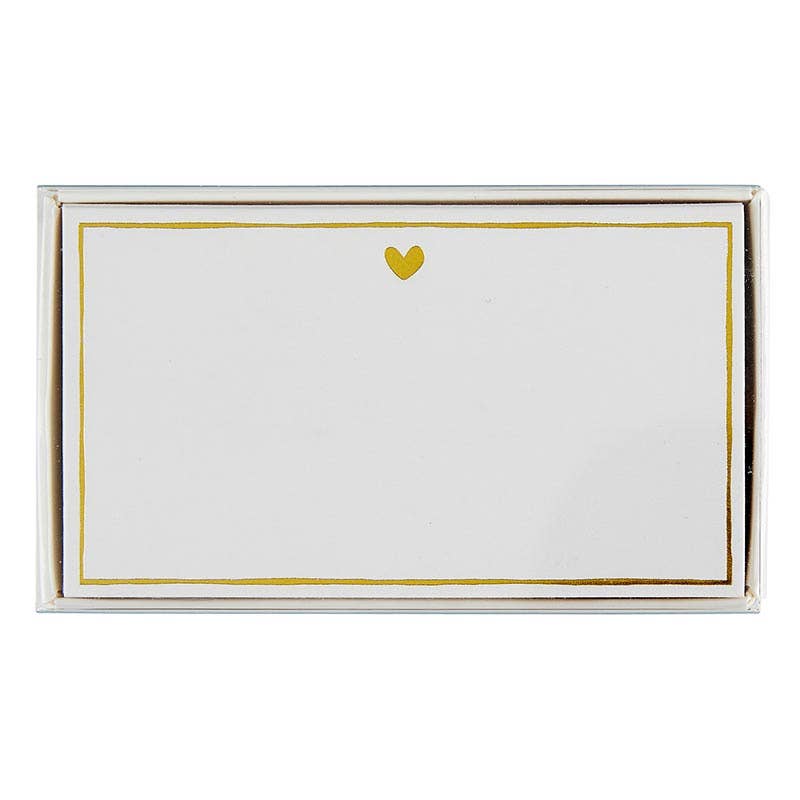 Heart Gold Foil Place Cards Supplies