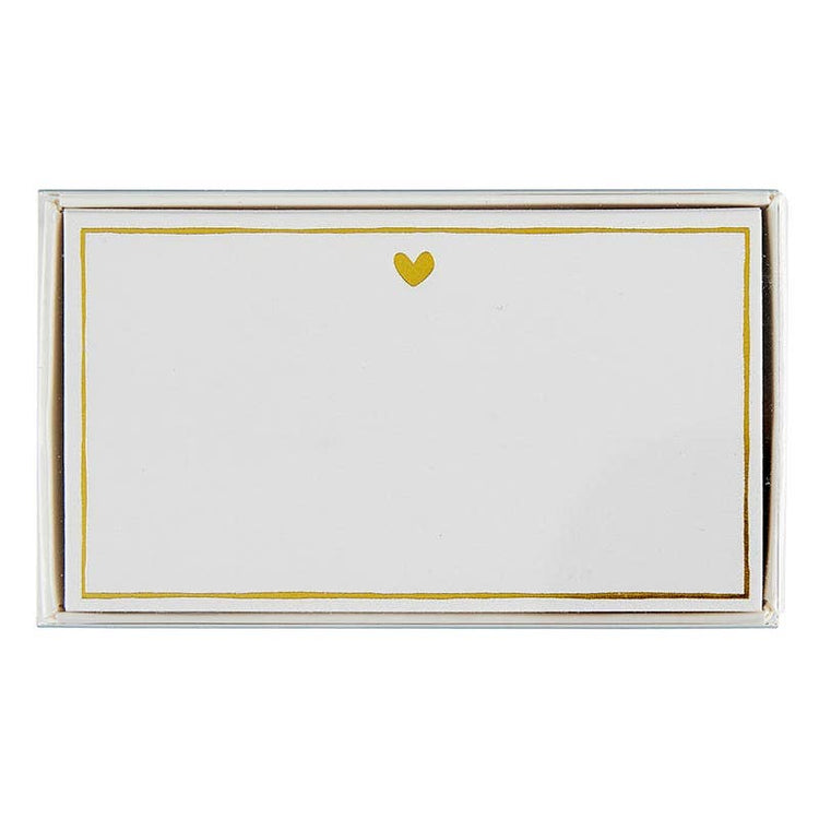 Heart Gold Foil Place Cards Supplies