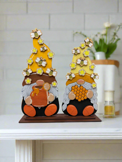 Honey Bee Gnome Couple