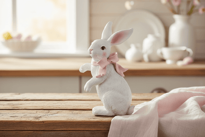 7.75" Bunnies and Bows - Nifty Decor & More