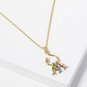 Fish Hook Fashion Necklace, Chic Gold-Dipped Girly Accessory, Everyday Wear, Gift for Her