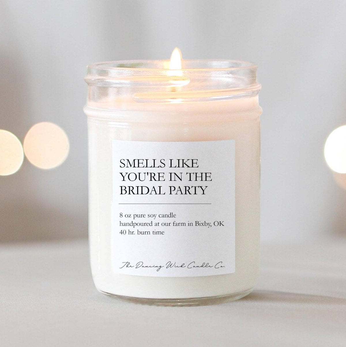 Bridal Party Gift 4oz. Candle / Wedding Cake Scent