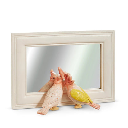 8" Mirror with Birds - Nifty Decor & More