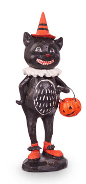 8" Retro Halloween Party Friend - RAZ Cat